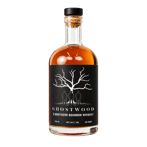 Ghostwood "3 Brothers" Bourbon Whiskey 80 Proof