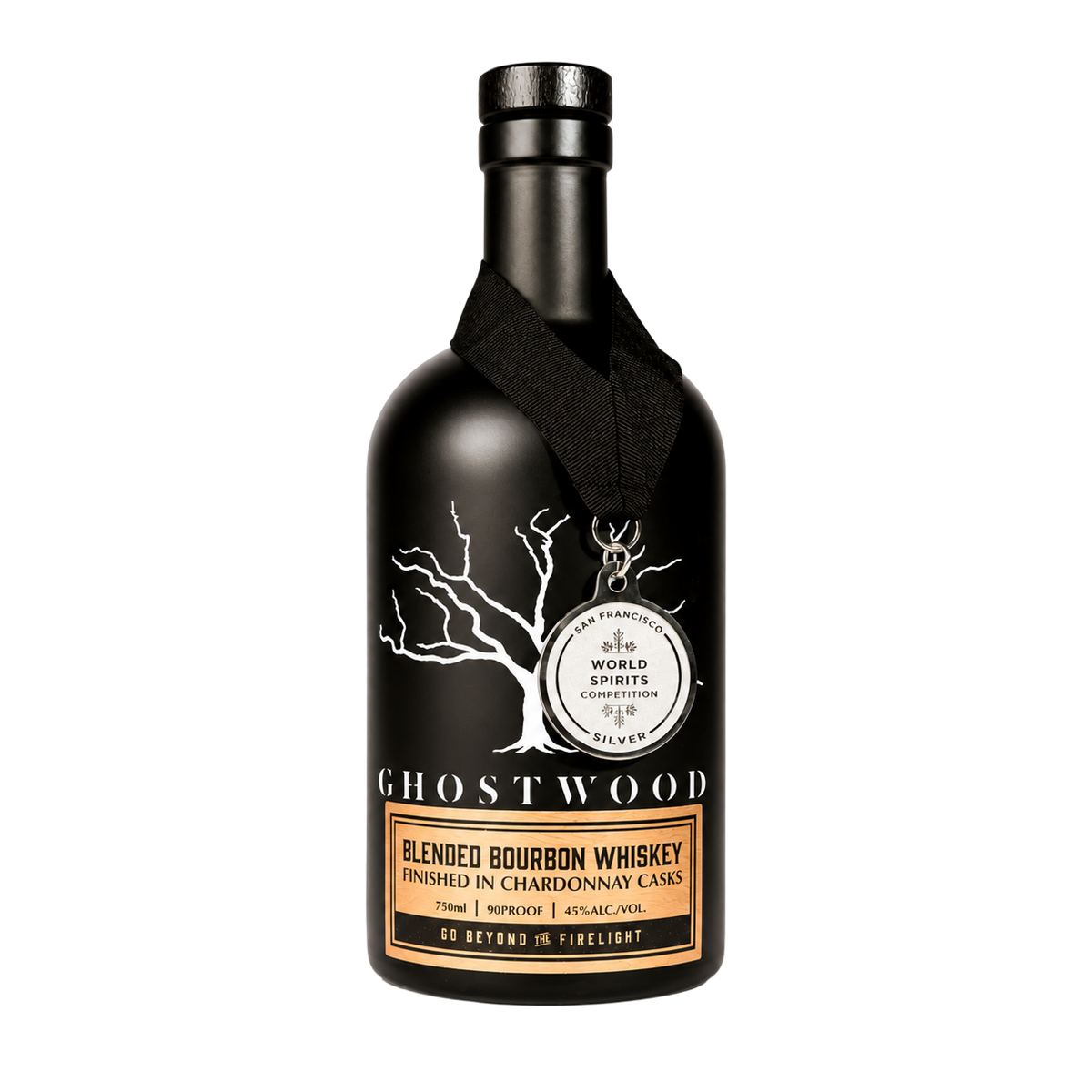 Ghostwood Blended Bourbon finished in Chardonnay Casks, 750 mL bottle